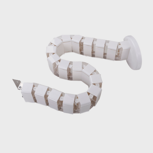 Durable Plastic Cable Management Spine in White