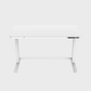 Ergonomic Height Adjustable Office Desk with storage drawer, USB ports and child lock in white
