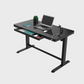 Ergonomic Height Adjustable Office Desk with storage drawer, USB ports and child lock in black