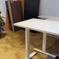 video of height adjustable able in white