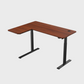 L-Shaped Ergonomic Height Adjustable Table in White