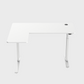 L-Shaped Ergonomic Height Adjustable Table in White