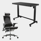 Golden Promise Height Adjustable Memory Preset Desk with Drawer, USB Charging and Child Lock