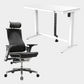 Golden Promise Height Adjustable Memory Preset Desk with Drawer, USB Charging and Child Lock