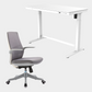 Golden Promise Height Adjustable Memory Preset Desk with Drawer, USB Charging and Child Lock
